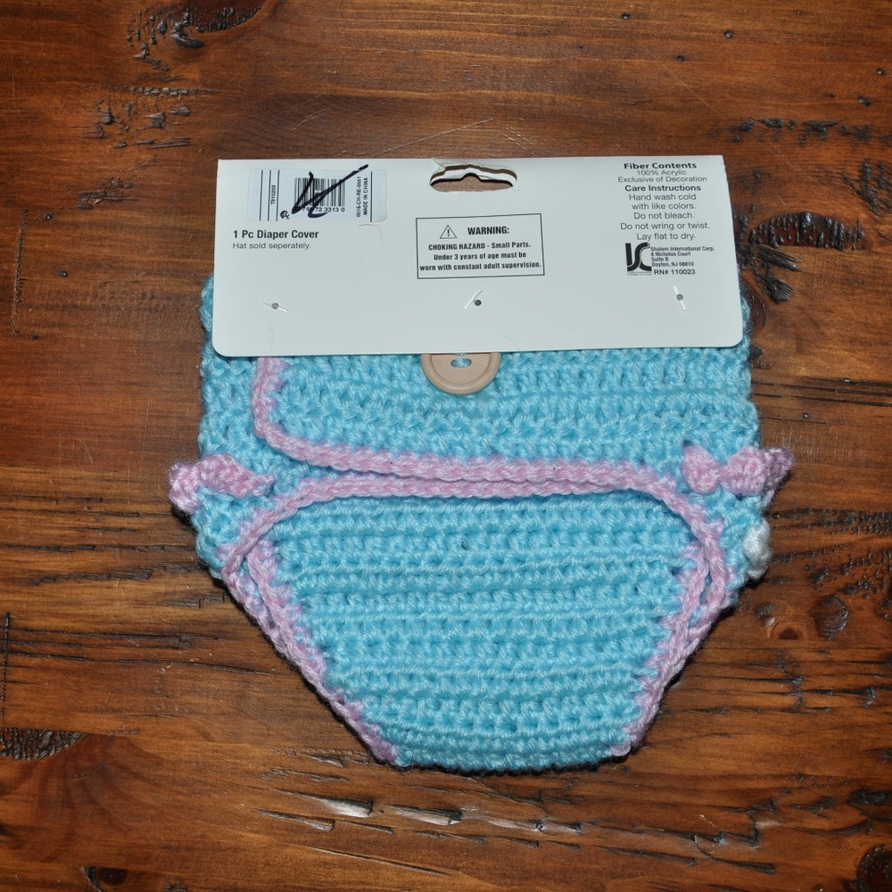 New SO'DORABLE Hand Crochet Diaper Cover NWT - Picture 5 of 5